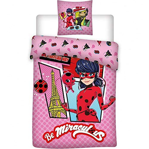 Kids Duvet Se Ladybug Toddler Bed Duvet Cover Set Official Licensed 100 x135  cm