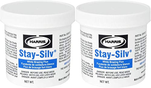 Harris SSWF1 Stay Silv Brazing Flux  1 lb. Jar  White Pack of 2