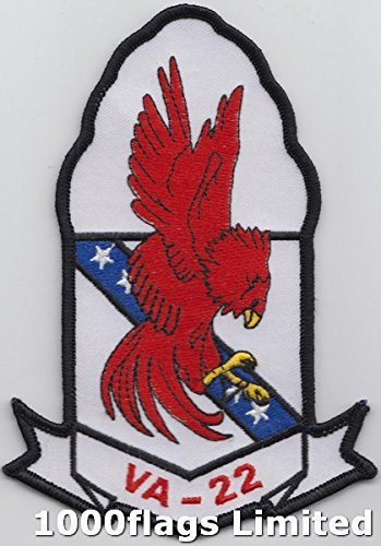 1000 Flags US Navy VFA-22 Strike Fighter Squadron 22"The Fighting Redcocks Embroidered Patch