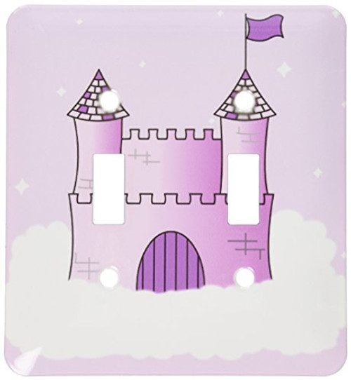 3dRose LLC lsp_24630_2 Pink And Purple Princess Castle In The Clouds Double Toggle Switch 3dRose LLC lsp_24630_2 Pink And Purple Princess Castle In The Clouds Double Toggle Switch