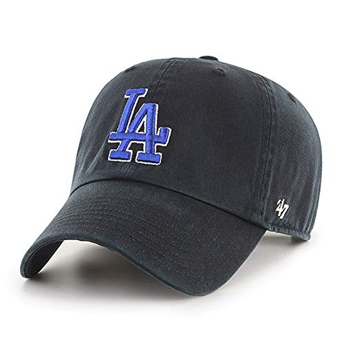 47 Brand Los Angeles LA Dodgers Clean Up Hat Cap Black Royal Blue 47 Brand Los Angeles LA Dodgers Clean Up Hat Cap Black Royal Blue