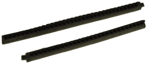 Sanitaire Upright Vacuum Cleaner Wide Track Vibra Groomer 1 Brushroll Inserts  1 Pair  1 Long  1 Short  Black Inserts  Black Nylon bristles