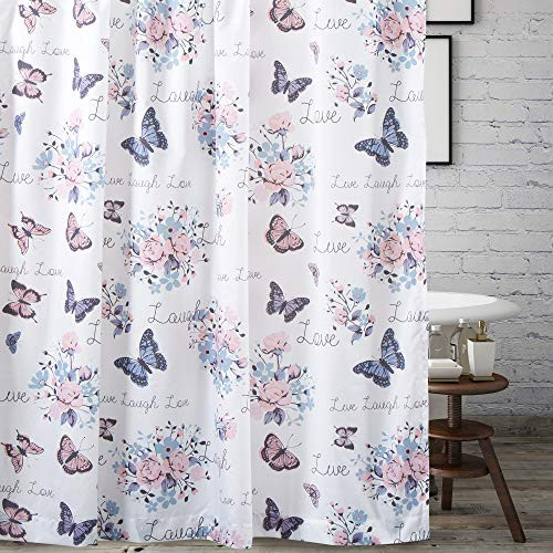 Greenland Home Garden Joy Shower Curtain  72 x 72-inch  White