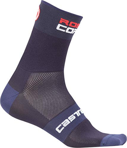 Castelli Mens Rosso Corsa 13 Sock  Dark Steel Blue  S M