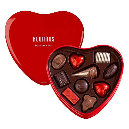 Neuhaus Belgian Belgian Chocolate Red Heart Gift Box Premium Chocolate Gift Box Romantic Chocolate Gift Tin Praline Assortment Gourmet Milk and Dark Chocolate Assortment 10 count Neuhaus Belgian Belgian Chocolate Red Heart Gift Box Premium Chocolate Gift Box Romantic Chocolate Gift Tin Praline Assortment Gourmet Milk and Dark Chocolate Assortment 10 count