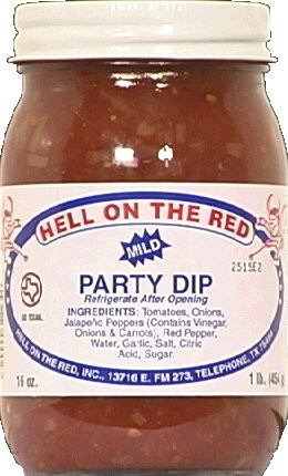 Hell On The Red Texas Mild Party Salsa 16 OZ Pack of 2
