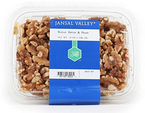 Jansal Valley Walnut Halves  and  Pieces  1 Pound