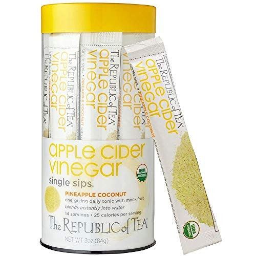 The Republic of Tea Apple Cider Vinegar Pineapple Coconut Single Sips  14 Count