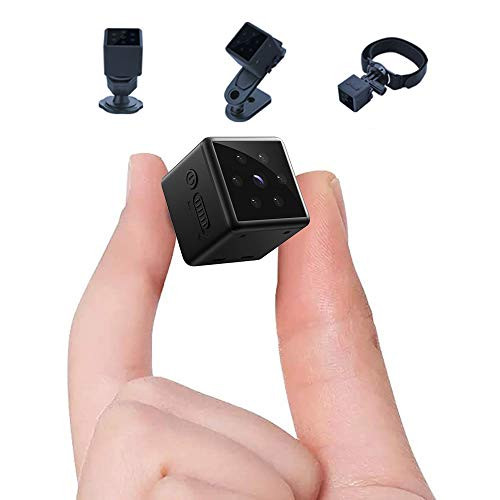 Mini Spy Camera 1080P Hidden Camera  Small Portable Home Nanny Security Surveillance Covert Tiny Camera with Night Vision  Motion Detection  Remote View Hidden Spy Cam