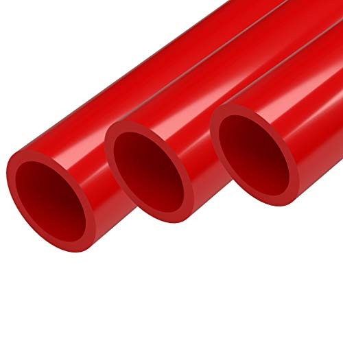 FORMUFIT Furniture Grade PVC Pipe  40"  1" Size  Red  3-Pack   P001FGP-RD-40x3