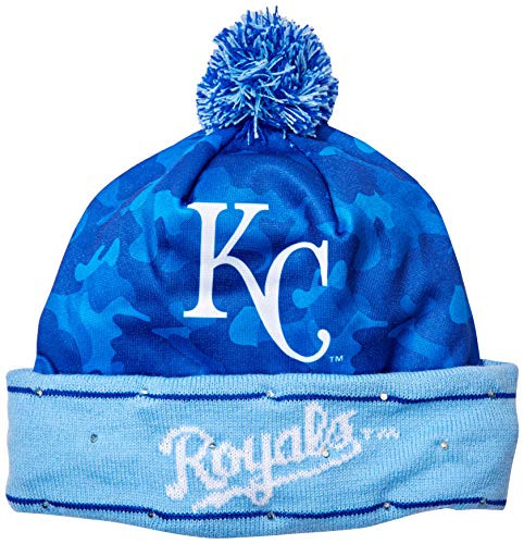 MLB Kansas City Royals Unisex CAMOUFLAGE LIGHT UP PRINTED BEANIECAMOUFLAGE LIGHT UP PRINTED BEANIE  Team Color  OS