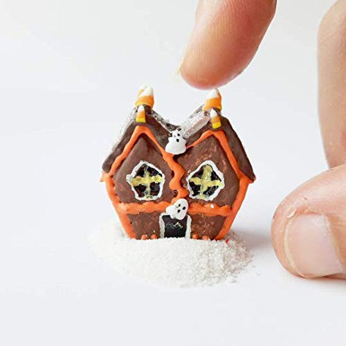 1 12 Halloween Miniature Dollhouse gingerbread house