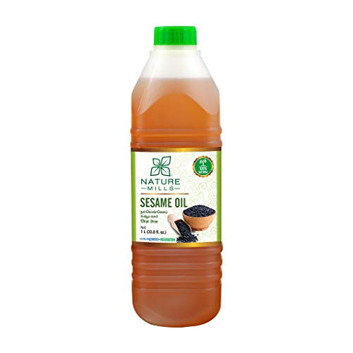 NatureMills Natural Sesame Oil - 1 Liter - 33.8 Fl. Oz - Cold pressed  Unrefined