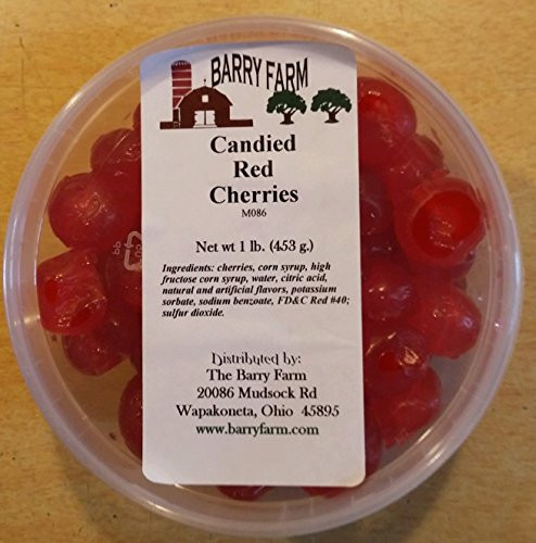 Candied Red Cherries  Whole  1 lb.