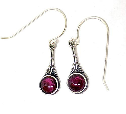 Garnet Drop Earrings Dainty Sterling Silver Dangle Victorian Style Earrings with Red Stone Unique Handmade Boho Jewelry for Women January Birthstone Garnet Drop Earrings Dainty Sterling Silver Dangle Victorian Style Earrings with Red Stone Unique Handmade Boho Jewelry for Women January Birthstone