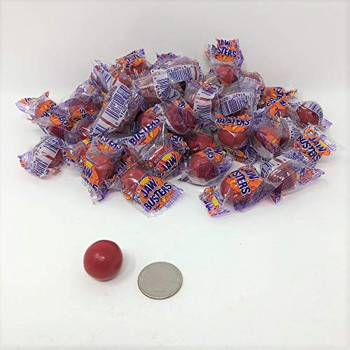 Jawbreakers Red Color Medium 3 4 inch diameter wrapped jaw breaker 2 pounds