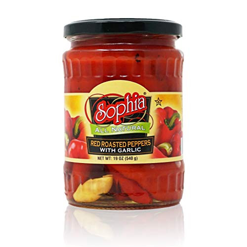 Sophia Peppers - Red Roasted with Garlic 19oz  4-pack