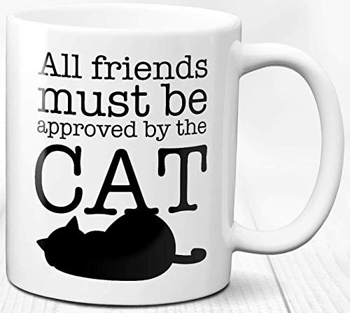 Cat Lover Coffee Mug 11 oz Pet Love Gift Black Cat Animal Ceramic Tea Cup
