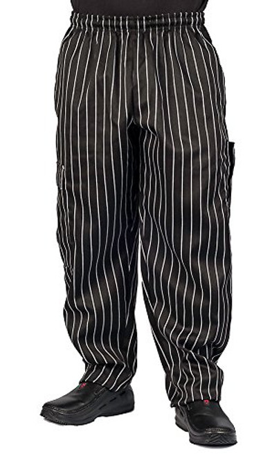 Chalk Stripe Cargo Style Chef Pant  XL