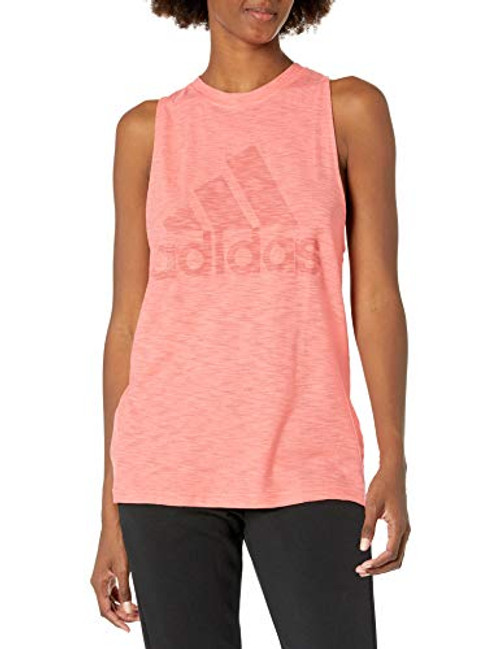 adidas womens Winners Tank Top Semi Red Melange Medium