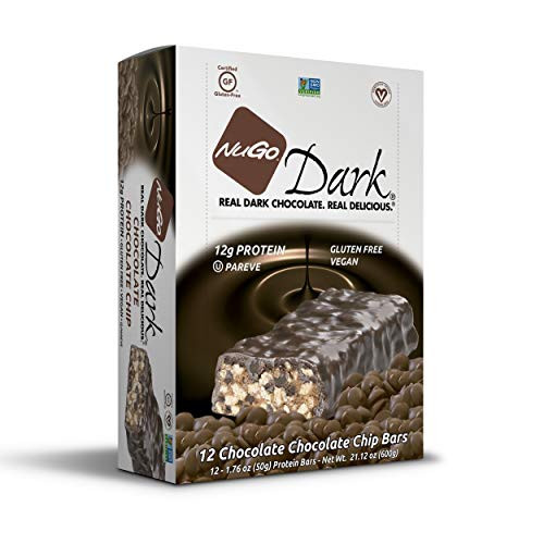 Nugo  Bar Box Dark Chocolate Chip  1.76 Ounce  12 Pack