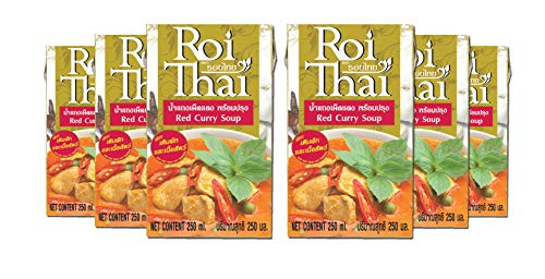 ROI THAI Ready to cook Thai Red curry soup Curry sauce Simmer sauce Instant curry sauce Curry paste with coconut milk Thai food 8.4 OZ Red Curry Pack 6 ROI THAI Ready to cook Thai Red curry soup Curry sauce Simmer sauce Instant curry sauce Curry paste with coconut milk Thai food 8.4 OZ Red Curry Pack 6
