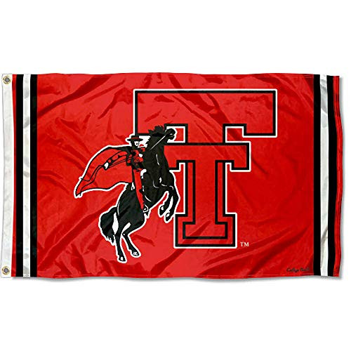 College Flags  and  Banners Co. Texas Tech Red Raiders Vintage Retro Throwback 3x5 Banner Flag