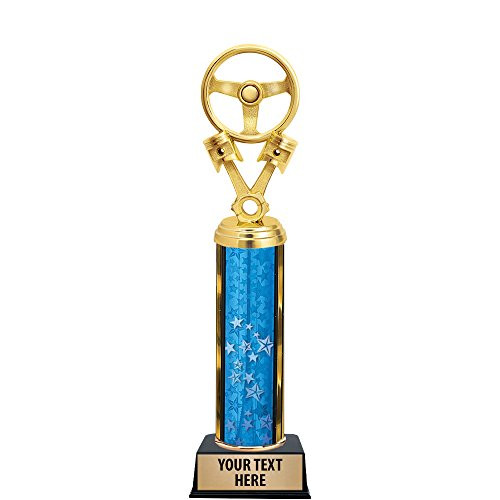 11" Auto Wheel and Engine Trophies - Custom Car Parts Trophy Awards Prime