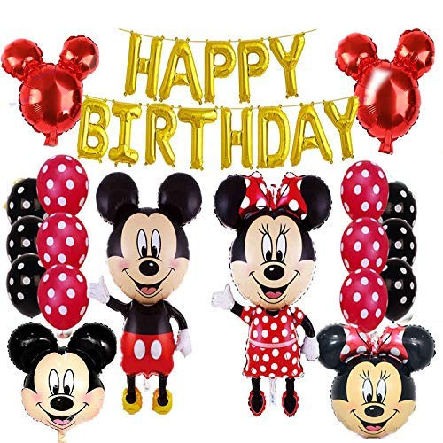 Mickey Mouse Minnie Mouse Birthday Party Supplies and Red Polka Dot Balloon Decorations Mickey Mouse Minnie Mouse Birthday Party Supplies and Red Polka Dot Balloon Decorations