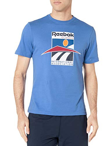 Reebok Classic International Sport Tee  Blue Blast  Small