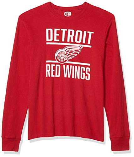 OTS NHL Detroit Red Wings Men's Rival Long Sleeve Tee  Double Bar  Medium