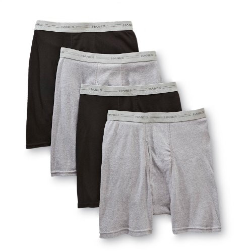 Hanes Mens Dyed Boxer Brief  Pack of 4  Assorted Colors  Small