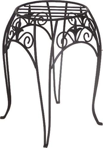 Panacea 89175  Plant Stand with Finial  15-Inch  Black