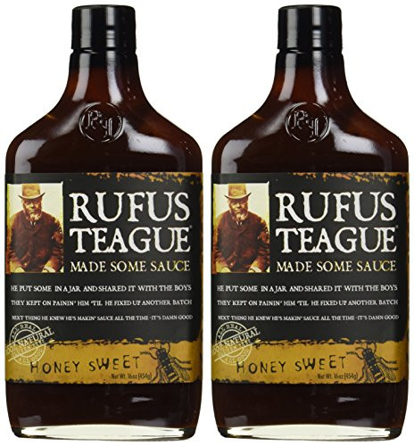 Rufus Teague's Award Winning BBQ Sauces - OU Kosher - Honey Sweet  2 Pack   375 ml each