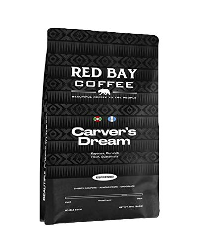 Red Bay Coffee "Carver's Dream Espresso" Medium Roasted Whole Bean Coffee - 12 Ounce Bag