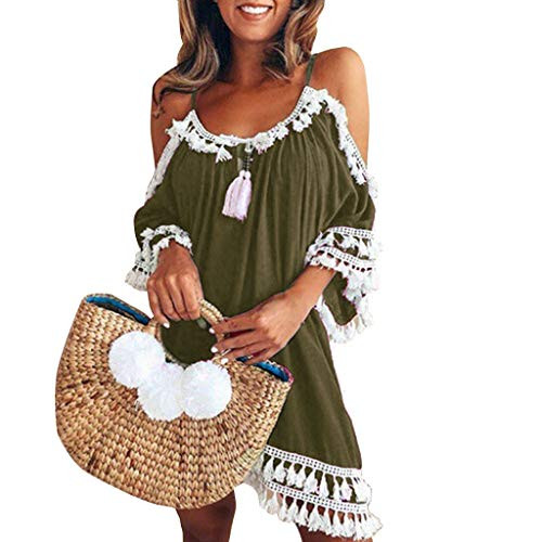 Ghazzi Women Dress Casual Off Shoulder Dress Tassel Bohemia Printed Dress Cocktail Party Beach Dresses Summer Sundress Purple Ghazzi Women Dress Casual Off Shoulder Dress Tassel Bohemia Printed Dress Cocktail Party Beach Dresses Summer Sundress Purple