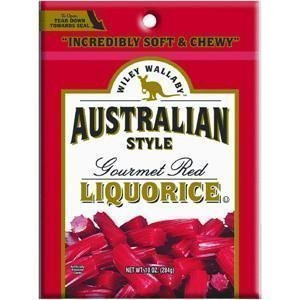 Wiley Wallaby Australian Gourmet Style Red Licorice Candy 10 Oz.  Pack of 3