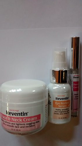 Reventin  Face and Neck Cream  2 Fl. Oz   Eye Revival Serum  1 Fl Oz.   and Dark Spot Corrector  0.16 Fl. Oz.