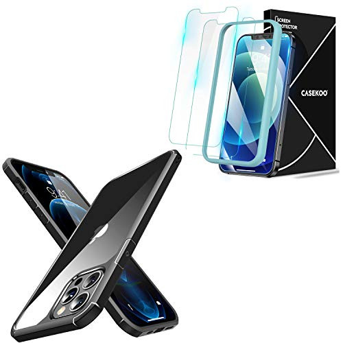 CASEKOO Defender Designed for iPhone 12 Case  Designed for iPhone 12 Pro Case- Graphite  and  Shatterproof Screen Protector