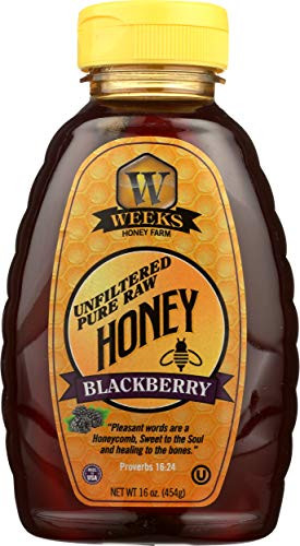 Weeks Honey  Honey Blackberry  16 Ounce