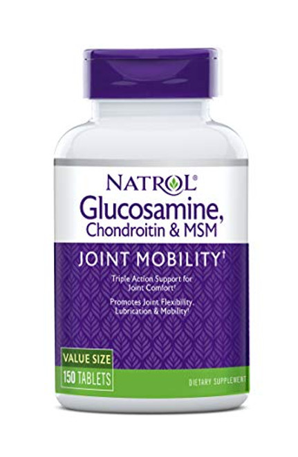 Natrol Glucosamine Chondroitin and MSM Tablets  150-Count