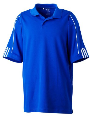 adidas Golf Mens Climalite 3-Stripes Cuff Polo  A76  -Collegiate -XL