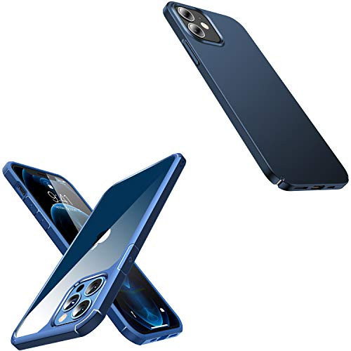 CASEKOO Defender Designed for iPhone 12 Case  Designed for iPhone 12 Pro Case- Pacific Blue  and  Slim Fit Case- Pacific Blue