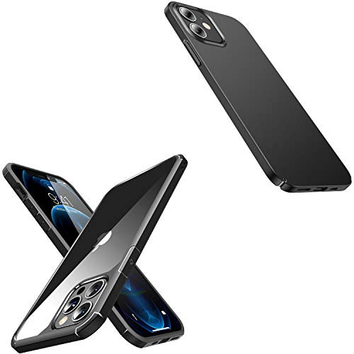CASEKOO Defender Designed for iPhone 12 Case  Designed for iPhone 12 Pro Case- Graphite  and  Slim Fit Case- Graphite