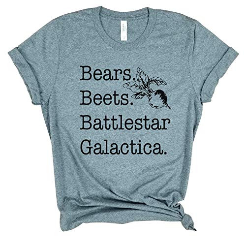 Bears Beets Battelstar Galactica - The Office Tv show tshirt  The Office t shirt  Dwight Schrute  Unisex tshirt.