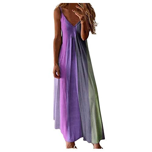 Hotkey 2020 Womens Dresses Casual Summer Sundress Sleeveless V-Neck Gradient Color Loose Maxi Long Dress Tunic Tank Dress Purple Hotkey 2020 Womens Dresses Casual Summer Sundress Sleeveless V-Neck Gradient Color Loose Maxi Long Dress Tunic Tank Dress Purple