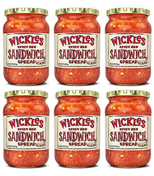 Wickles Spicy Red Sandwich Spread  16 oz  Pack - 6