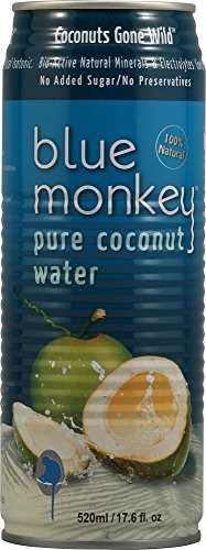 Blue Monkey 100% Natural Pure Coconut Water No Pulp -- 17.6 fl oz