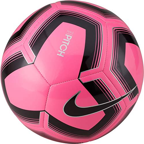Nike Unisex's Pitch Training Soccer Ball Football  Pink Blast Black  4