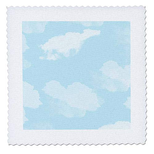 3dRose Janna Salak Designs Prints and Patterns - Blue Clouds - Quilt Squares  qs_341389_9
